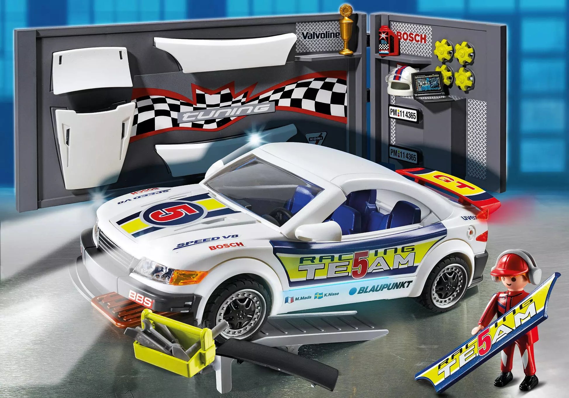 Playmobil 4365 Sammlerstück Tuning-Rennwagen mit Licht - plegobil