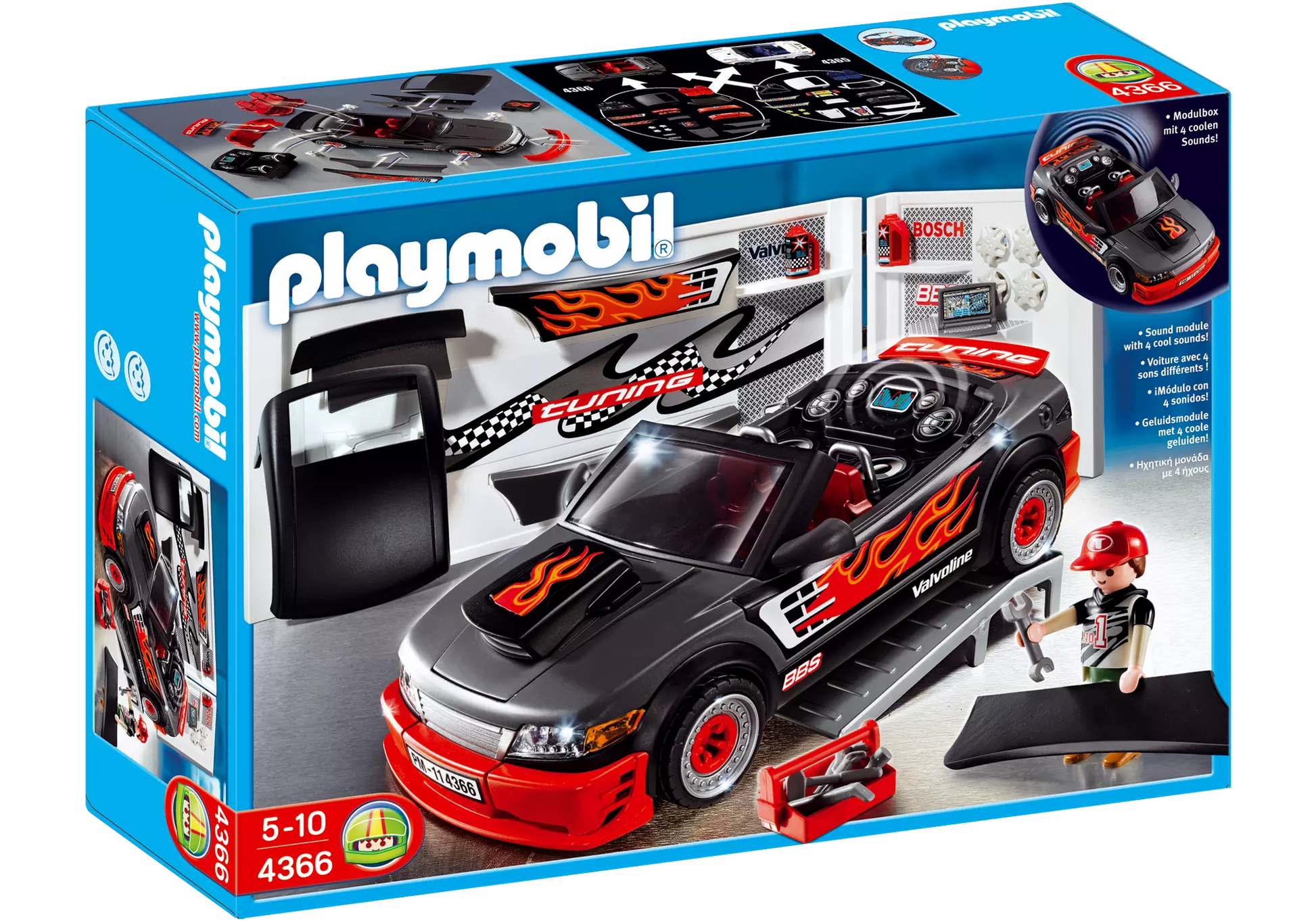 Playmobil 4366 Sammlerstück Tuning-Sportwagen mit Sound - plegobil