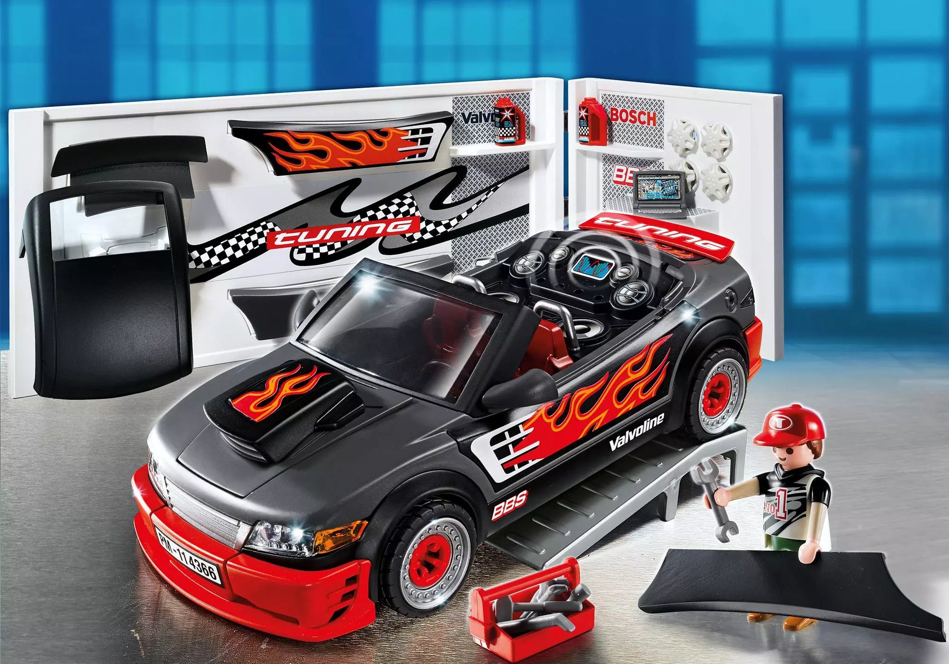 Playmobil 4366 Sammlerstück Tuning-Sportwagen mit Sound - plegobil