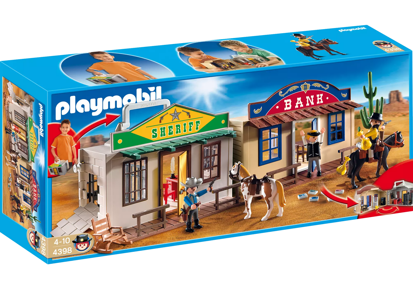 Playmobil 4398 Sammlerstück Mitnehm Westernstadt - plegobil