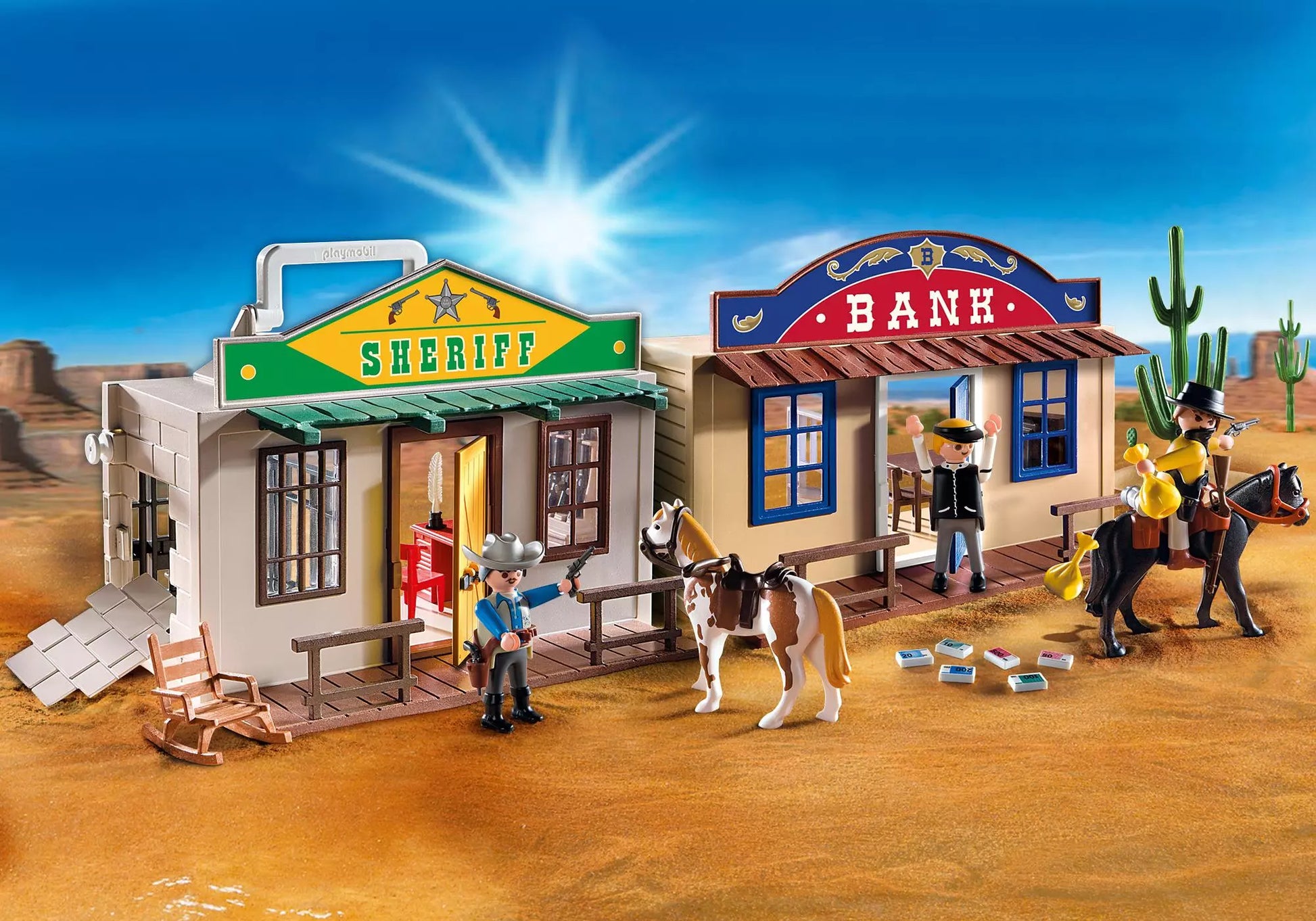 Playmobil 4398 Sammlerstück Mitnehm Westernstadt - plegobil