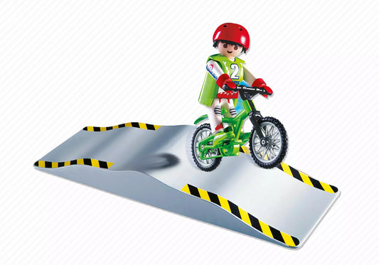 Playmobil 4417 Mountainbiker mit Wellenrampe - plegobil