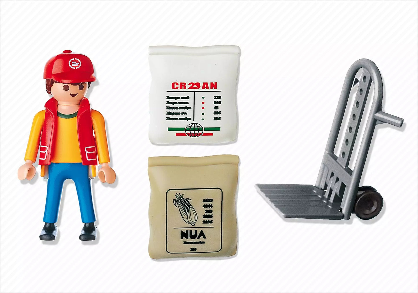 Playmobil 4475 Sammlerstück Hafenarbeiter mit Sackkarre - plegobil