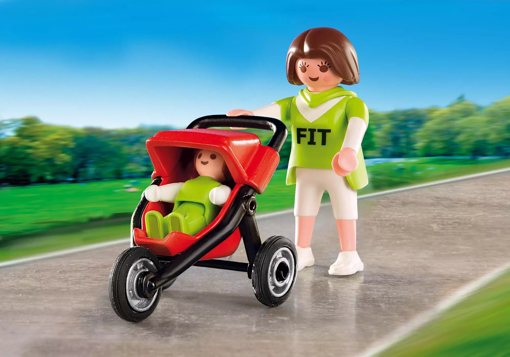 Playmobil 4697 Sammlerstück Special Plus Mama mit Baby-Jogger - plegobil