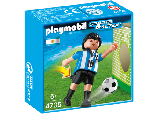 Playmobil 4705 Sammlerstück Sports & Action Fußballspieler Argentinien - plegobil