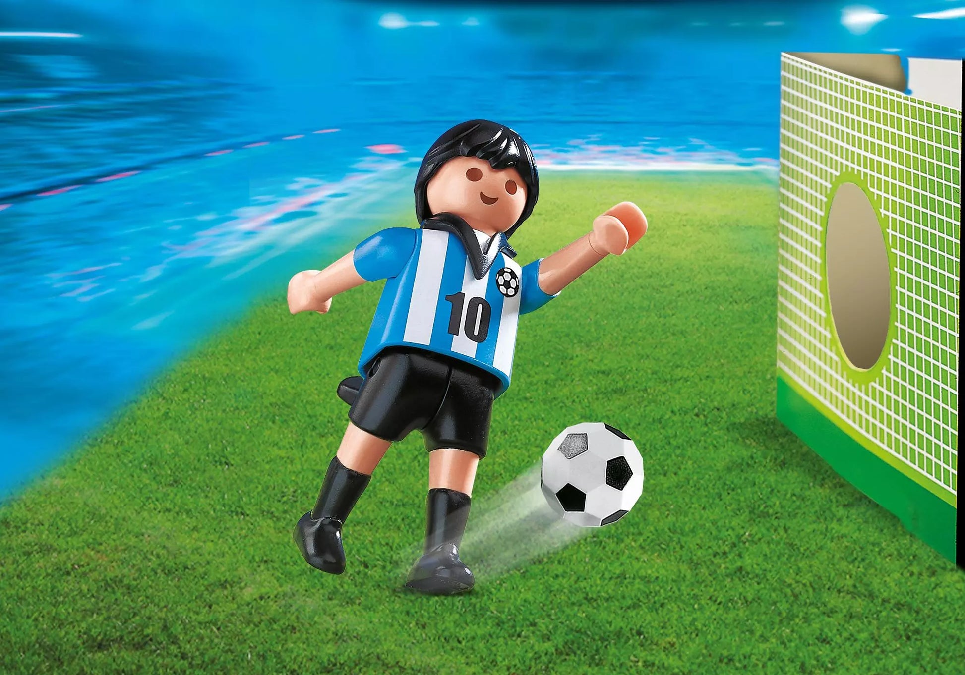 Playmobil 4705 Sammlerstück Sports & Action Fußballspieler Argentinien - plegobil