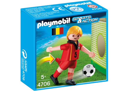 Playmobil 4706 Sammlerstück Sports & Action Fußballspieler Belgien - plegobil