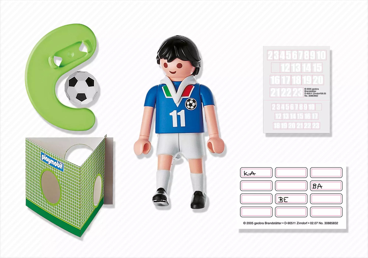 Playmobil 4712 Sammlerstück Sports & Action Fußballspieler Italien - plegobil