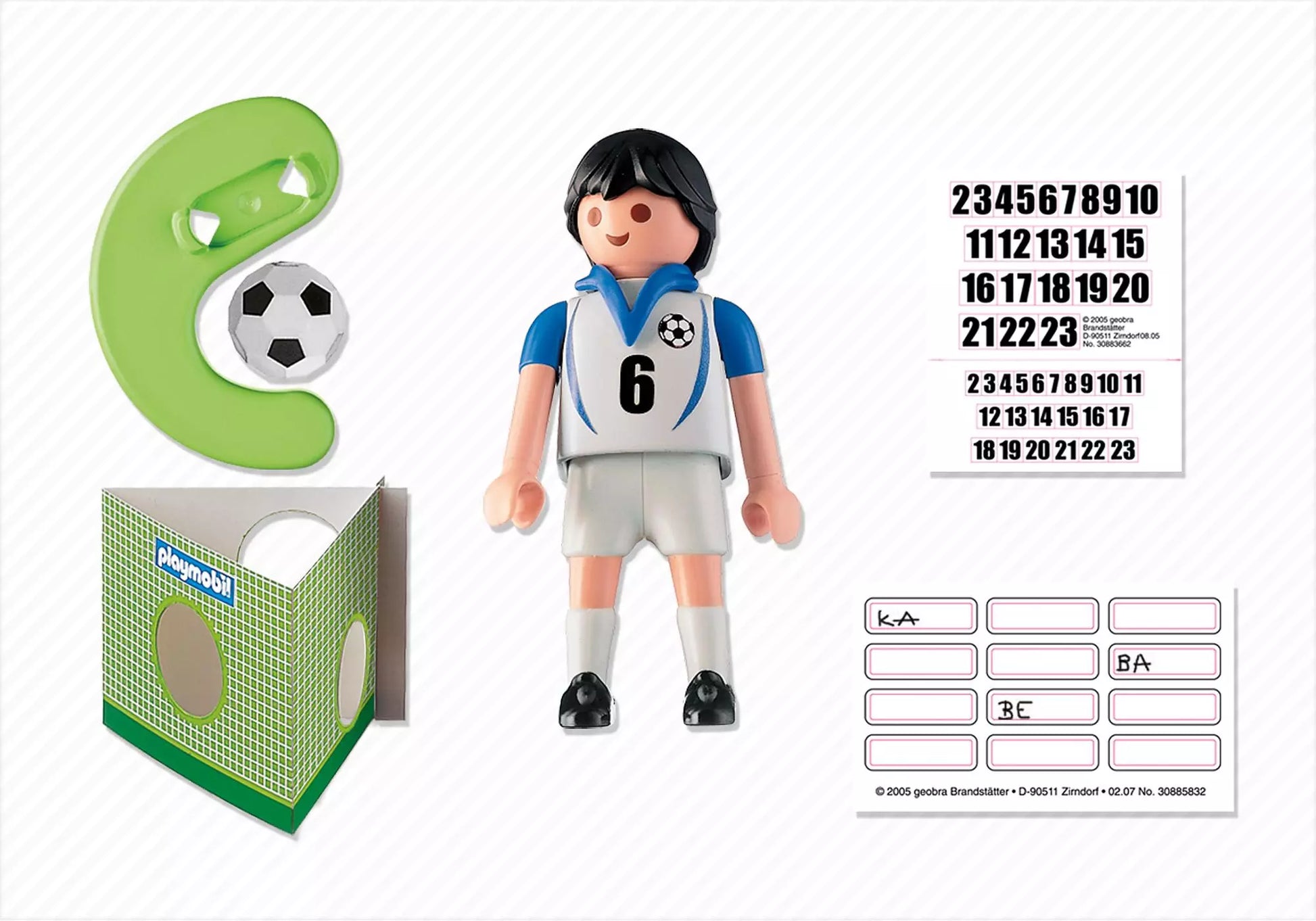 Playmobil 4718 Sammlerstück Sports & Action Fußballspieler Griechenland - plegobil