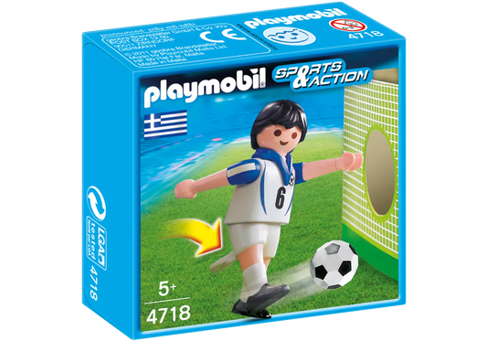 Playmobil 4718 Sammlerstück Sports & Action Fußballspieler Griechenland - plegobil