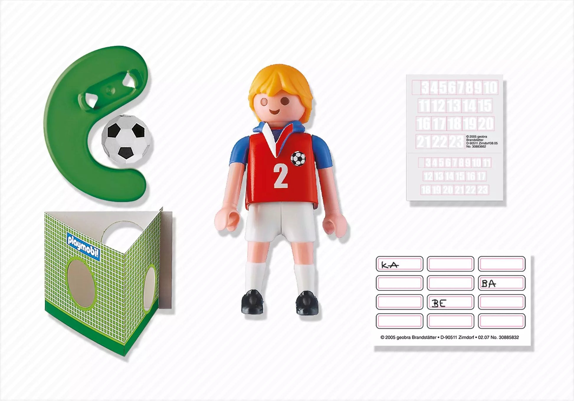 Playmobil 4722 Sammlerstück Sports & Action Fußballspieler Tschechien - plegobil
