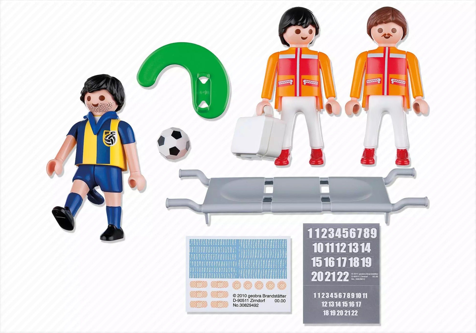 Playmobil 4727 Sammlerstück Sports & Action Sanitäter mit Verletztem - plegobil