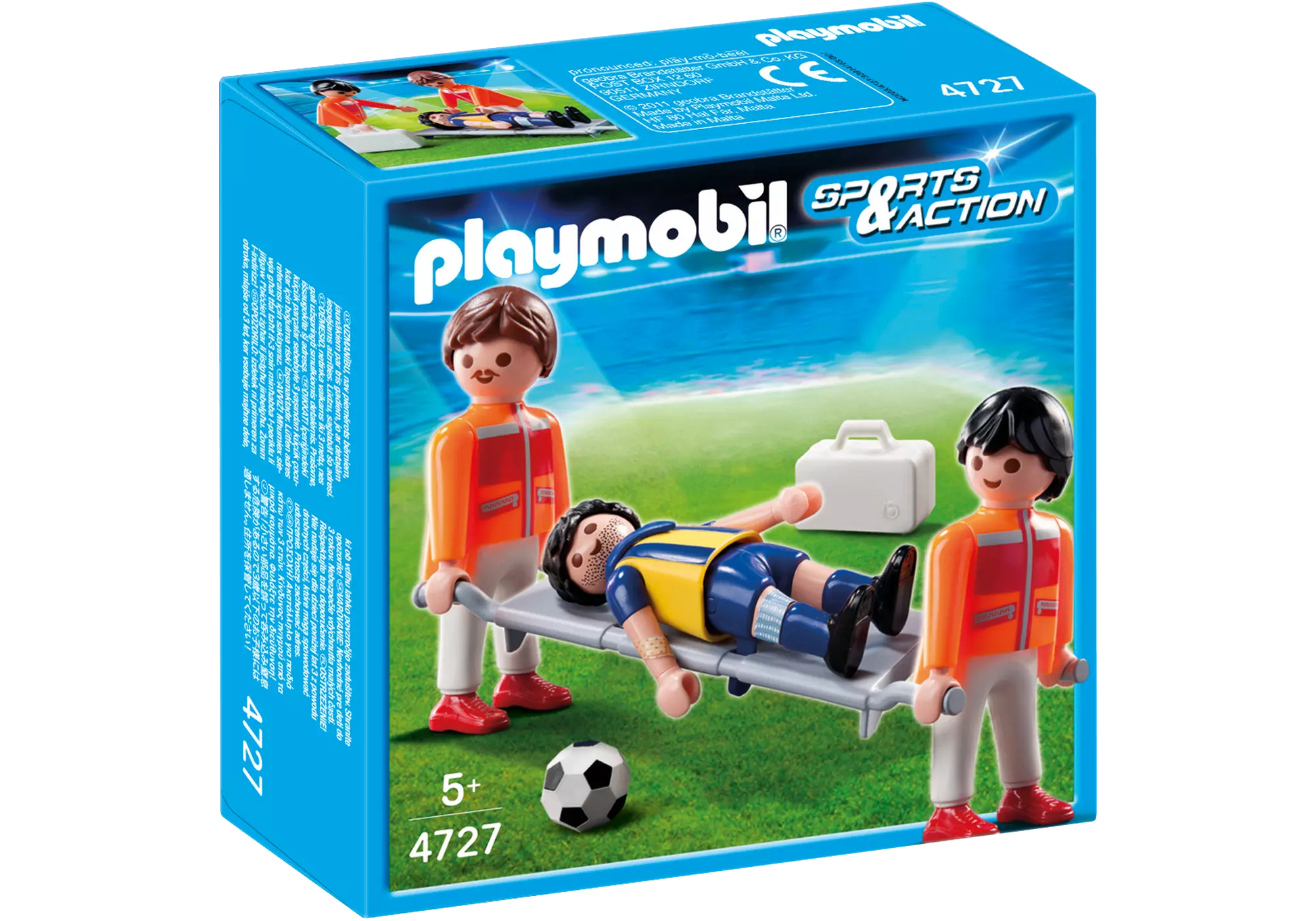 Playmobil 4727 Sammlerstück Sports & Action Sanitäter mit Verletztem - plegobil