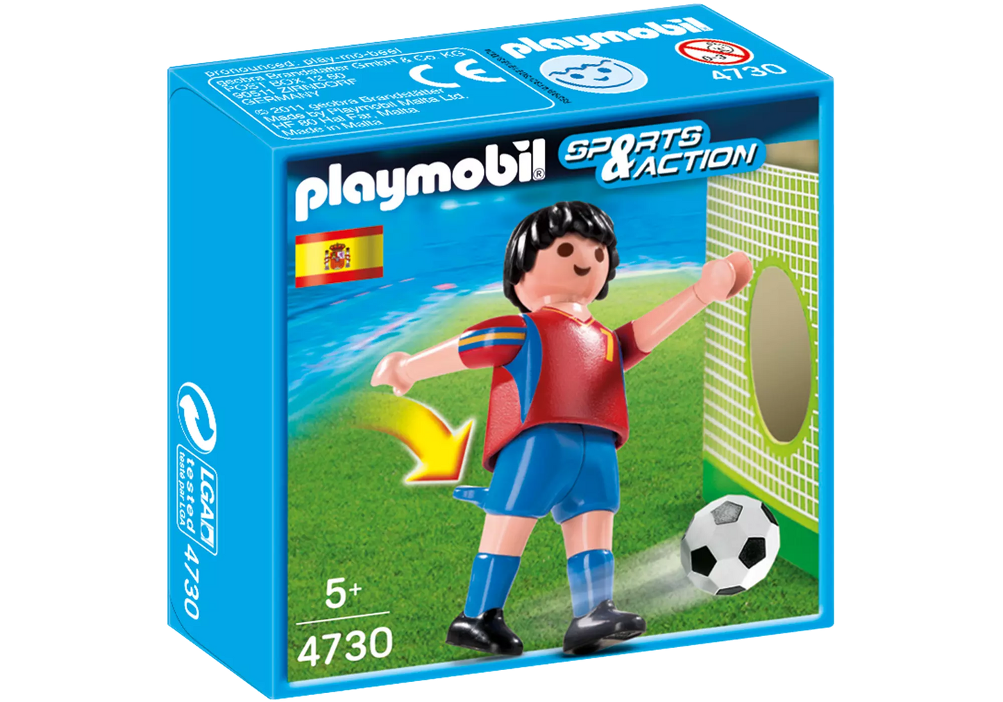 Playmobil 4730 Sammlerstück Sports & Action Fussballspieler Spanien - plegobil