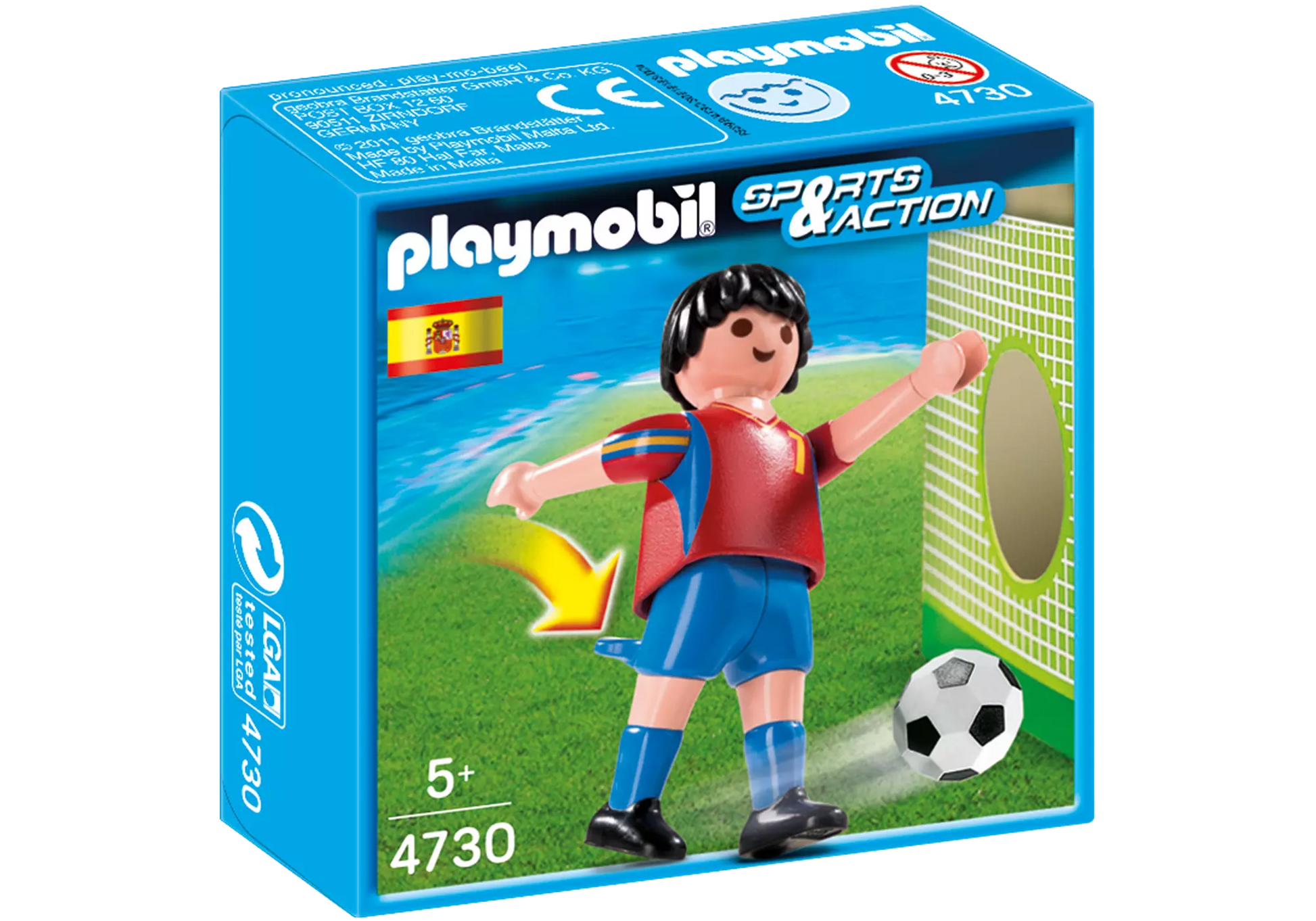 Playmobil 4730 Sammlerstück Sports & Action Fussballspieler Spanien - plegobil