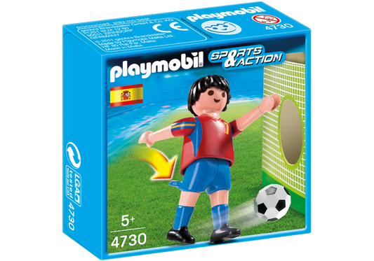 Playmobil 4730 Sammlerstück Sports & Action Fussballspieler Spanien - plegobil