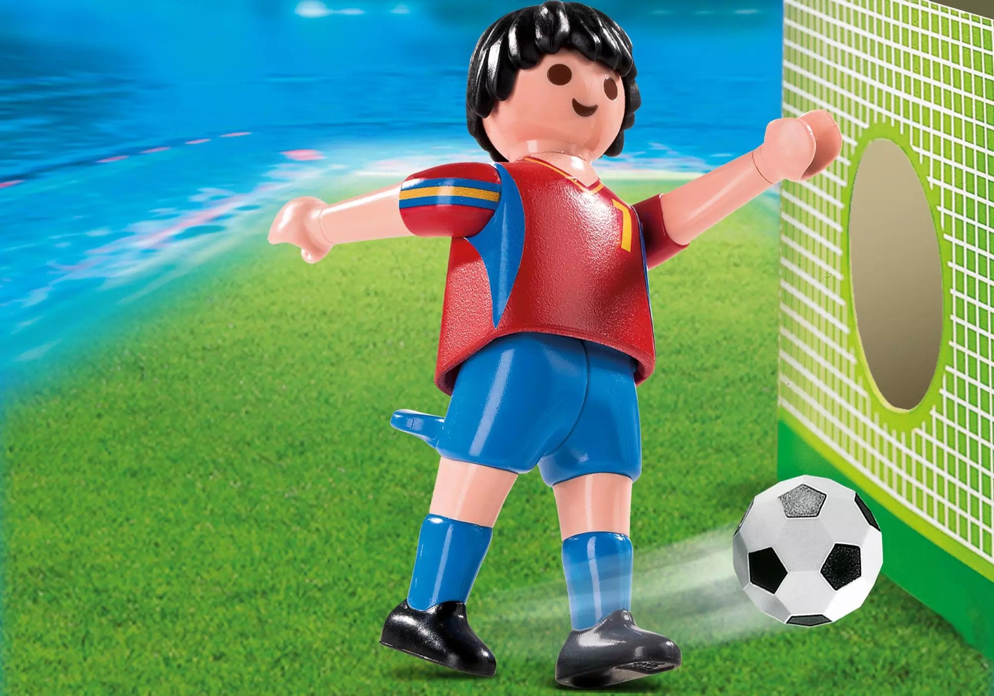 Playmobil 4730 Sammlerstück Sports & Action Fussballspieler Spanien - plegobil