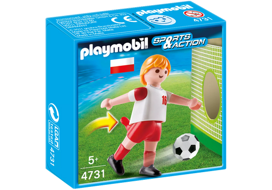 Playmobil 4731 Sammlerstück Sports & Action Fußballspieler Polen - plegobil