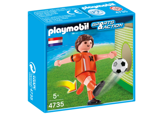 Playmobil 4735 Sammlerstück Sports & Action Fußballspieler Niederlande - plegobil