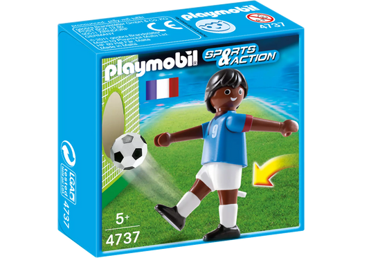 Playmobil 4737 Sports & Action Fußballspieler Frankreich dunkelhäutig - plegobil
