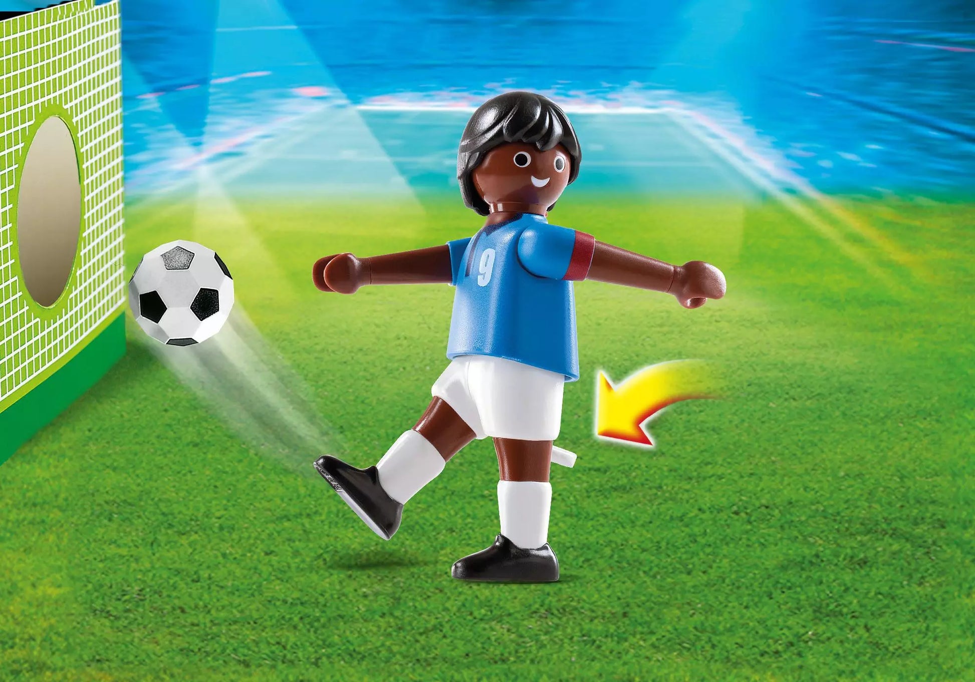 Playmobil 4737 Sports & Action Fußballspieler Frankreich dunkelhäutig - plegobil