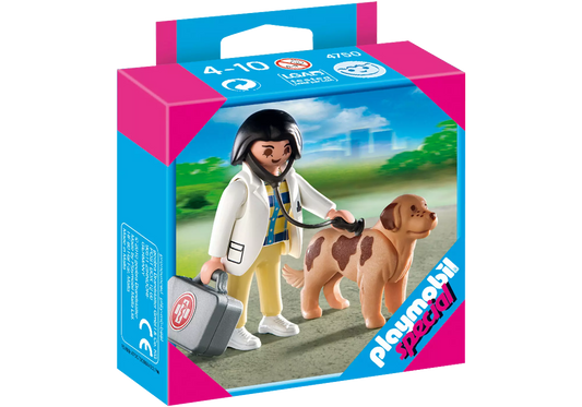 Playmobil 4750 Sammlerstück Special Plus Tierärztin mit Hund - plegobil