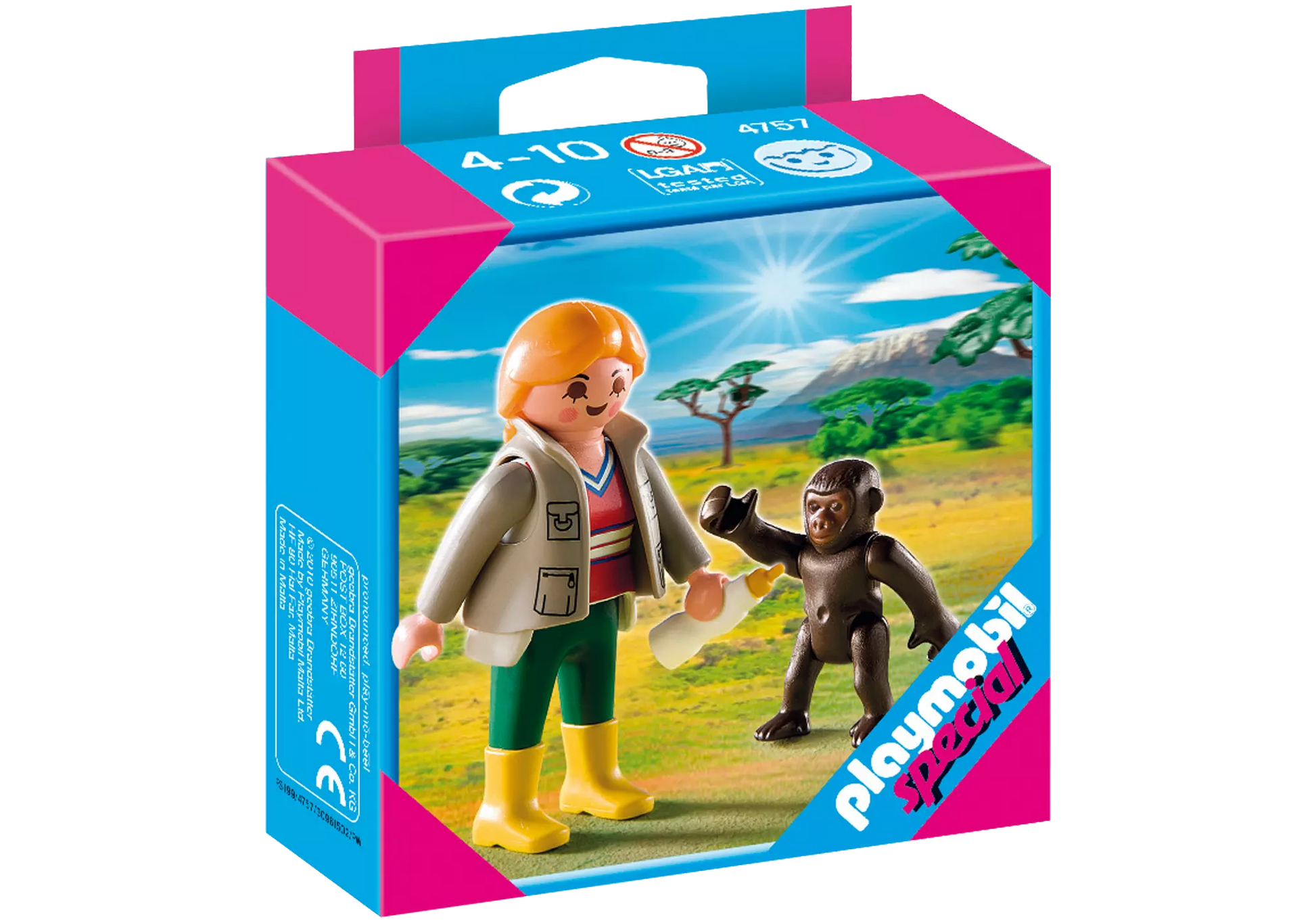 Playmobil 4757 Sammlerstück Tierpflegerin mit Gorilla-Baby - plegobil