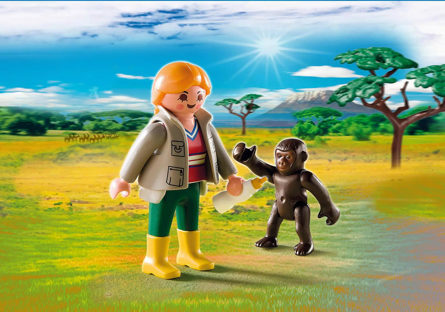 Playmobil 4757 Sammlerstück Tierpflegerin mit Gorilla-Baby - plegobil