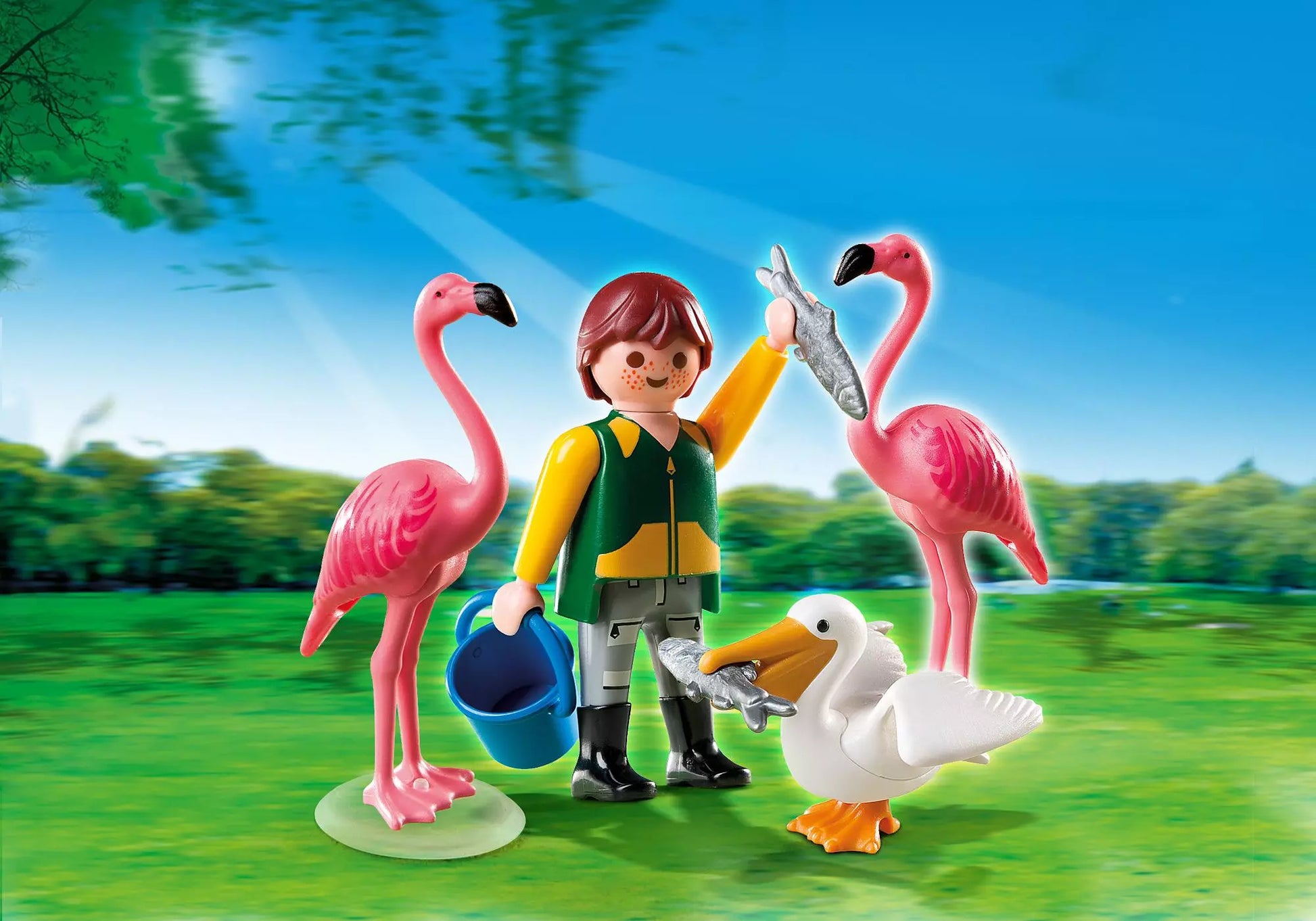 Playmobil 4758 Sammlerstück Special Plus Tierpfleger mit exotischen Vögeln - plegobil