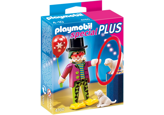 Playmobil 4760 Sammlerstück Special Plus Clown mit Hundedressur - plegobil