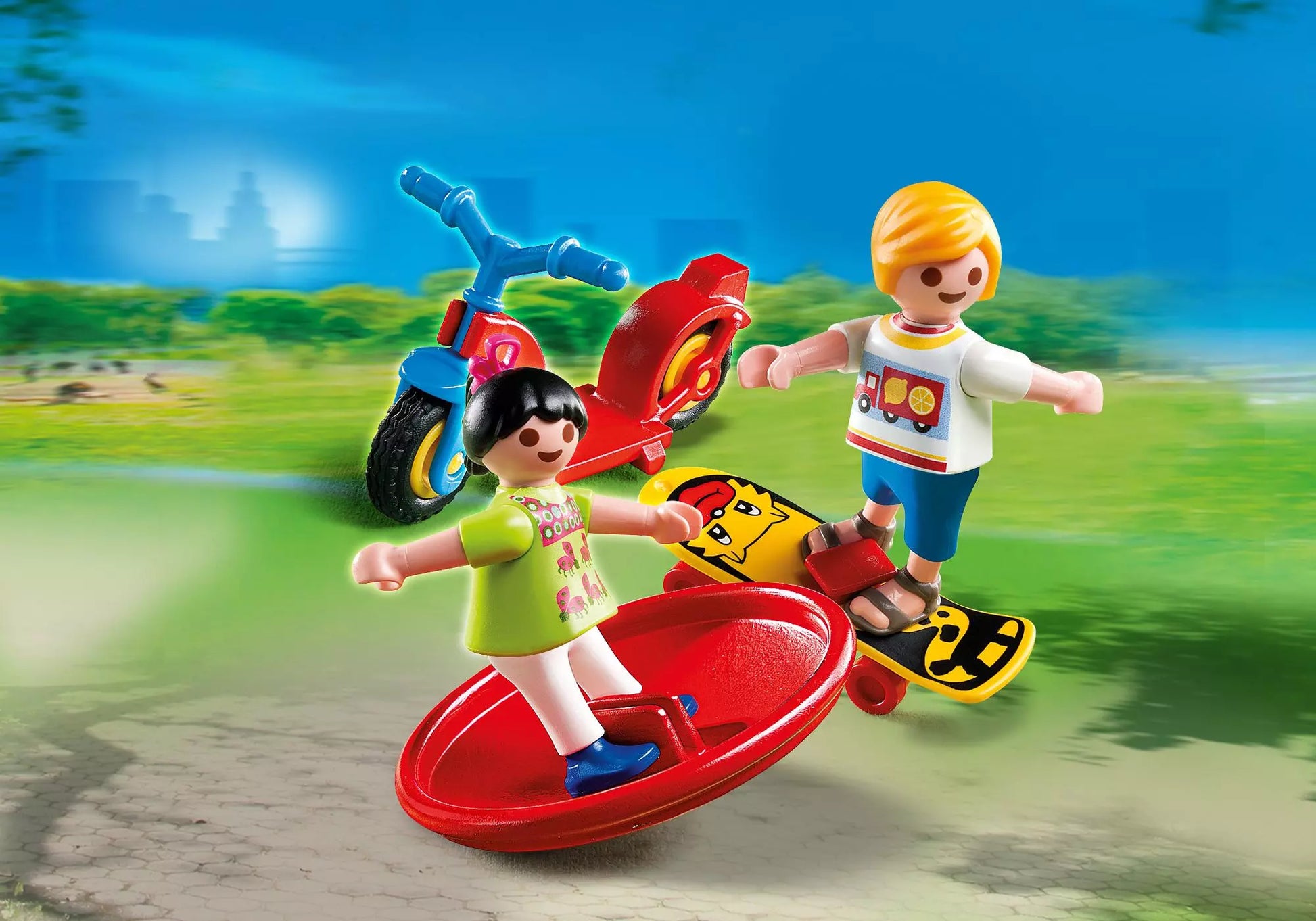 Playmobil 4764 Sammlerstück Special Plus 2 Kinder mit Spielgeräten - plegobil