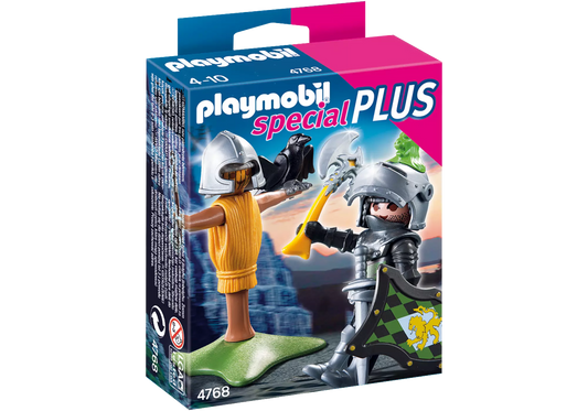 Playmobil 4768 Sammlerstück Special Plus Löwenritter beim Turniertraining - plegobil