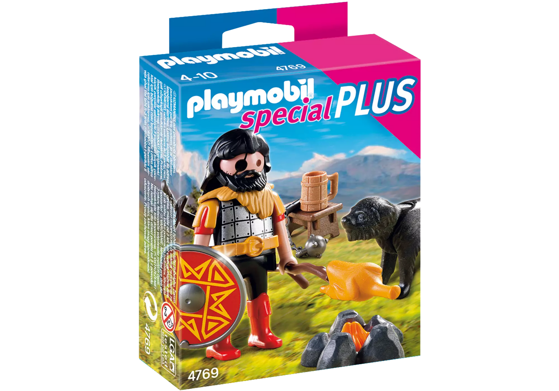 Playmobil 4769 Sammlerstück Special Plus Barbar mit Hund am Lagerfeuer - plegobil