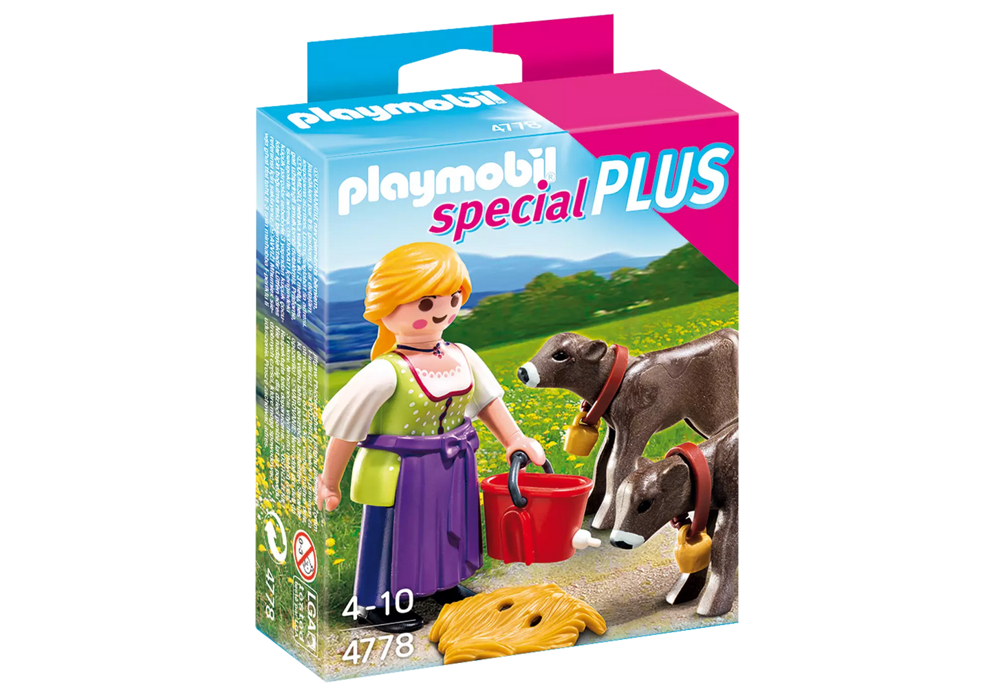 Playmobil 4778 Special Plus Bäuerin mit Kälbchen - plegobil