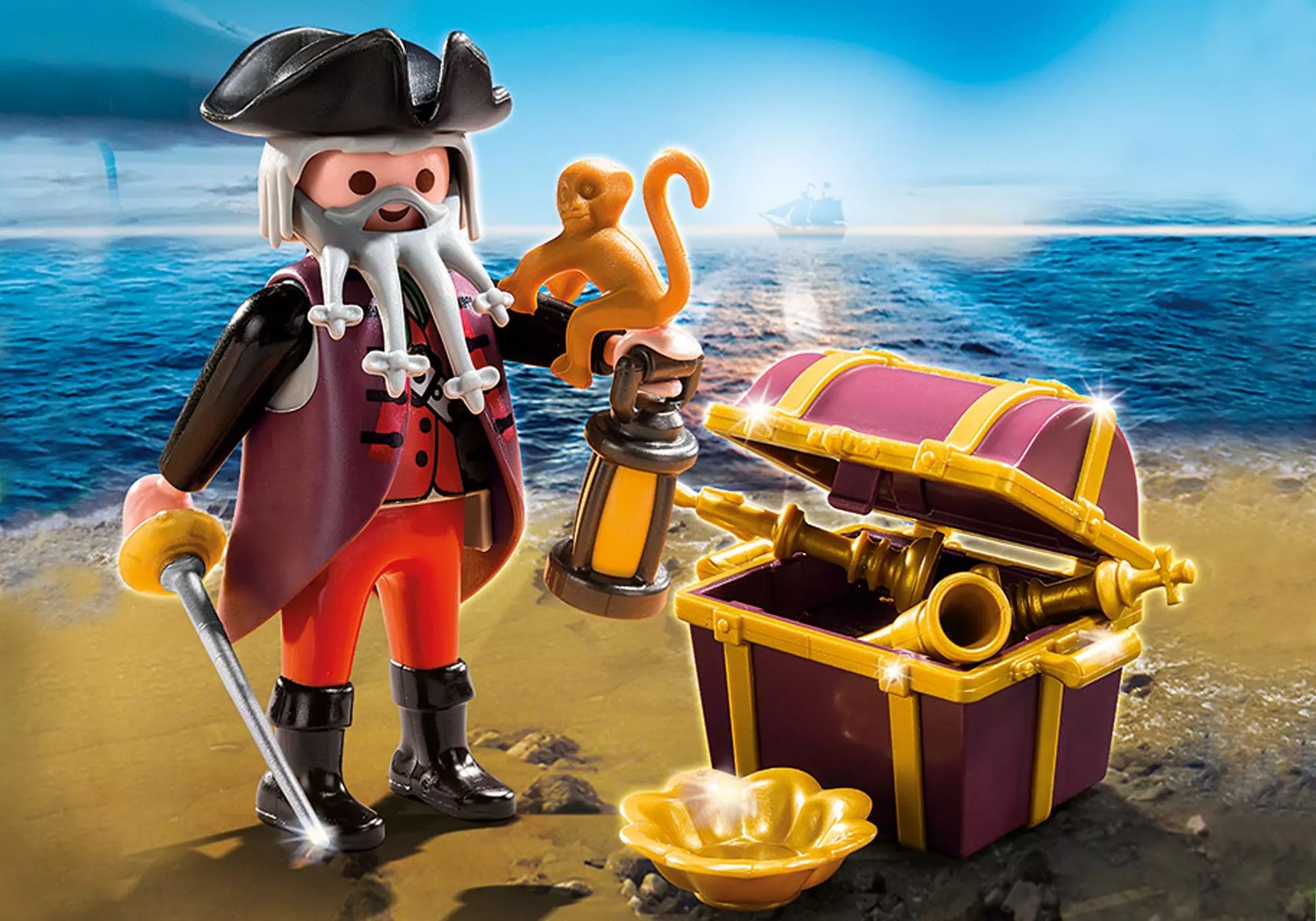Playmobil 4783 Special Plus Pirat mit Schatztruhe - plegobil