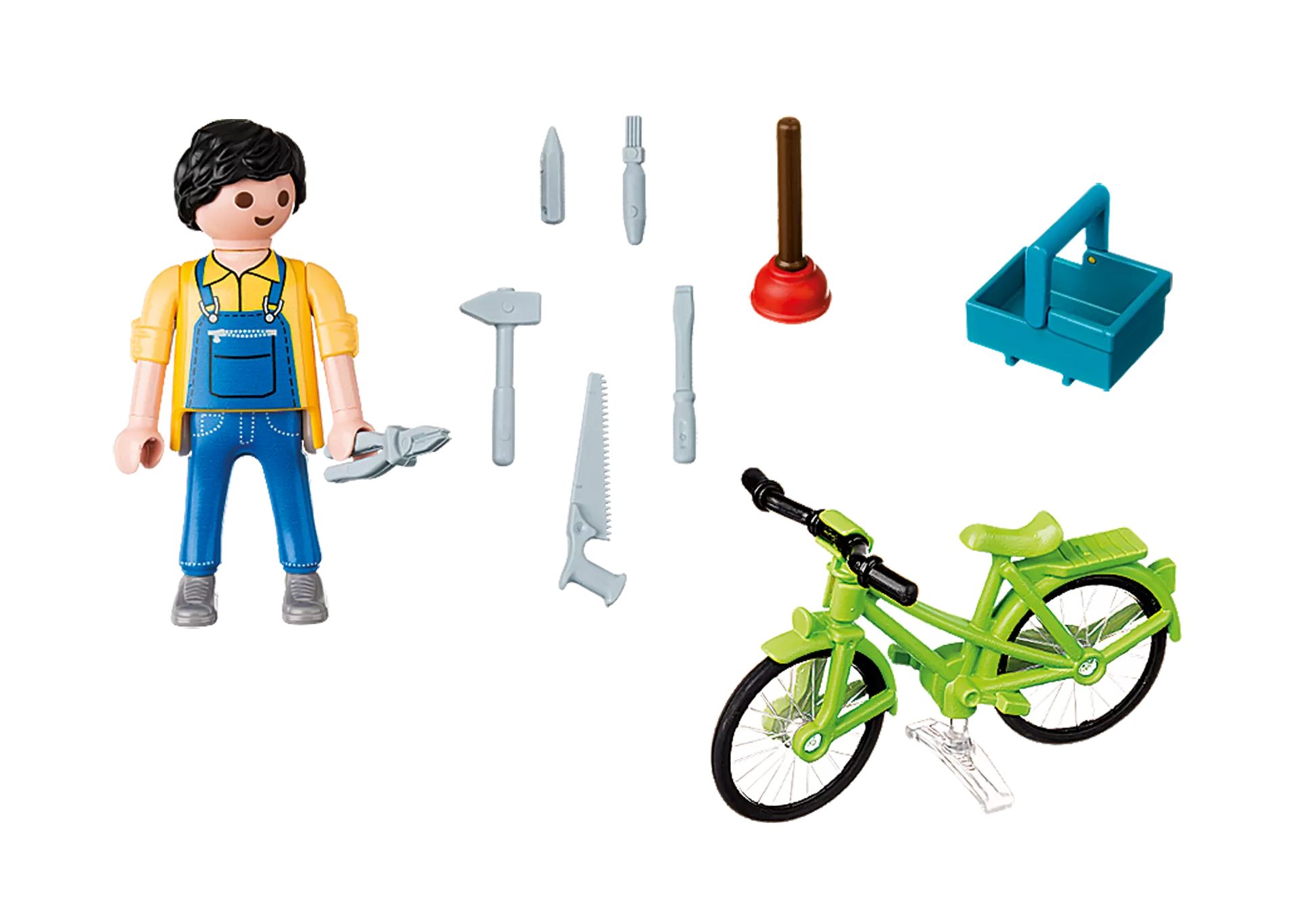 Playmobil 4791 Special Plus Handwerker mit Fahrrad - plegobil