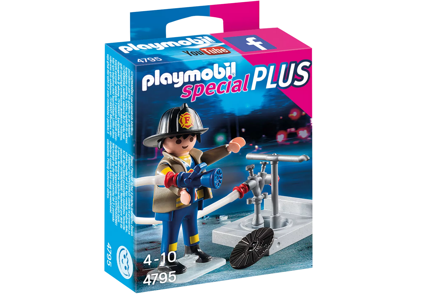Playmobil 4795 Special Plus Feuerwehrmann mit Hydrant - plegobil
