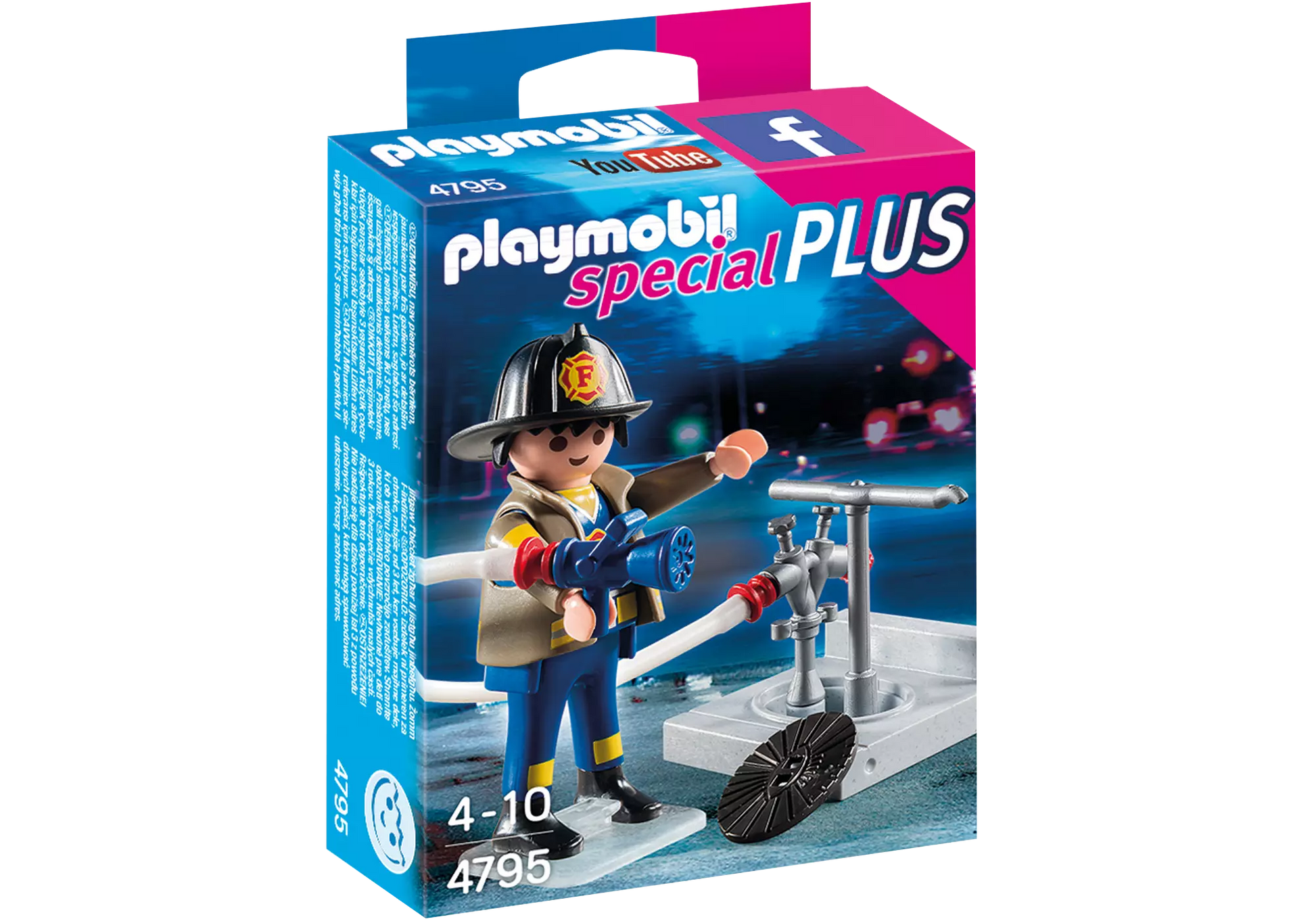 Playmobil 4795 Special Plus Feuerwehrmann mit Hydrant - plegobil
