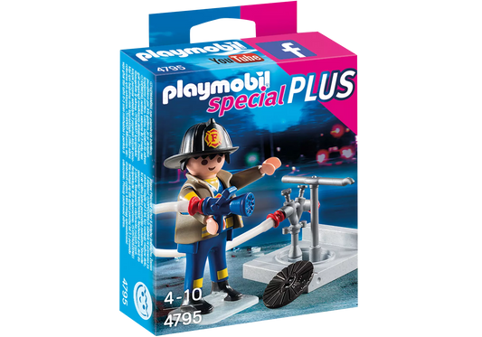 Playmobil 4795 Special Plus Feuerwehrmann mit Hydrant - plegobil