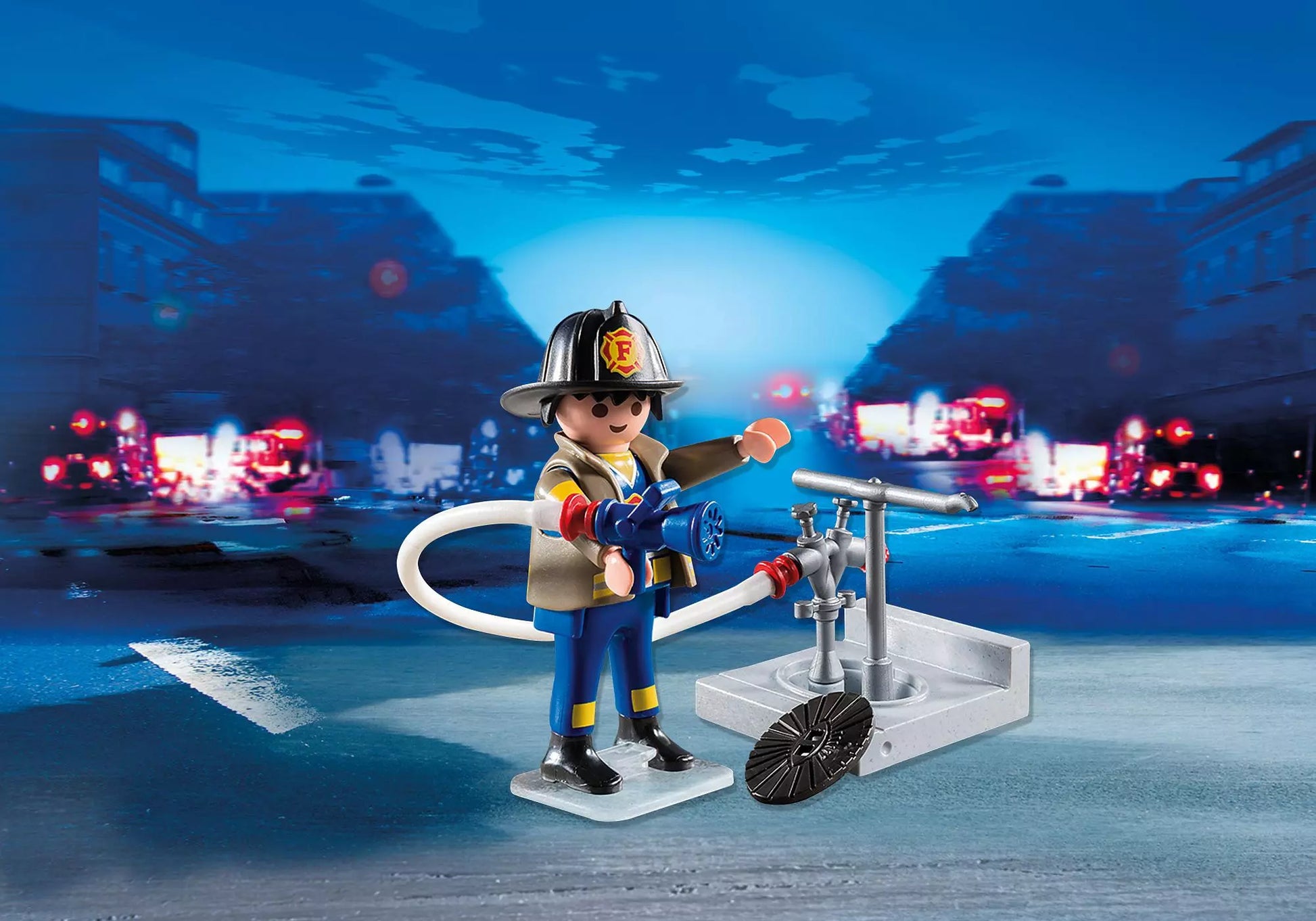 Playmobil 4795 Special Plus Feuerwehrmann mit Hydrant - plegobil