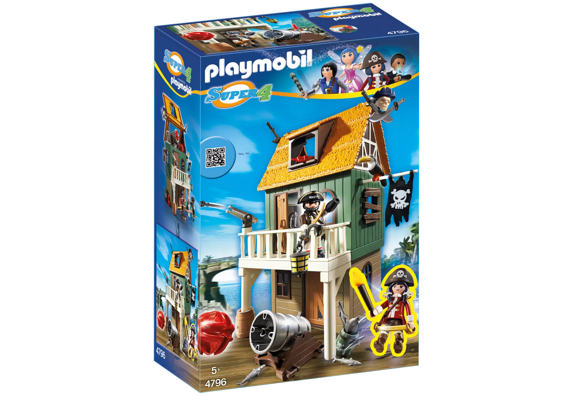 Playmobil 4796 Super 4 Getarnte Piratenfestung mit Ruby - plegobil