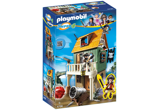 Playmobil 4796 Super 4 Getarnte Piratenfestung mit Ruby - plegobil