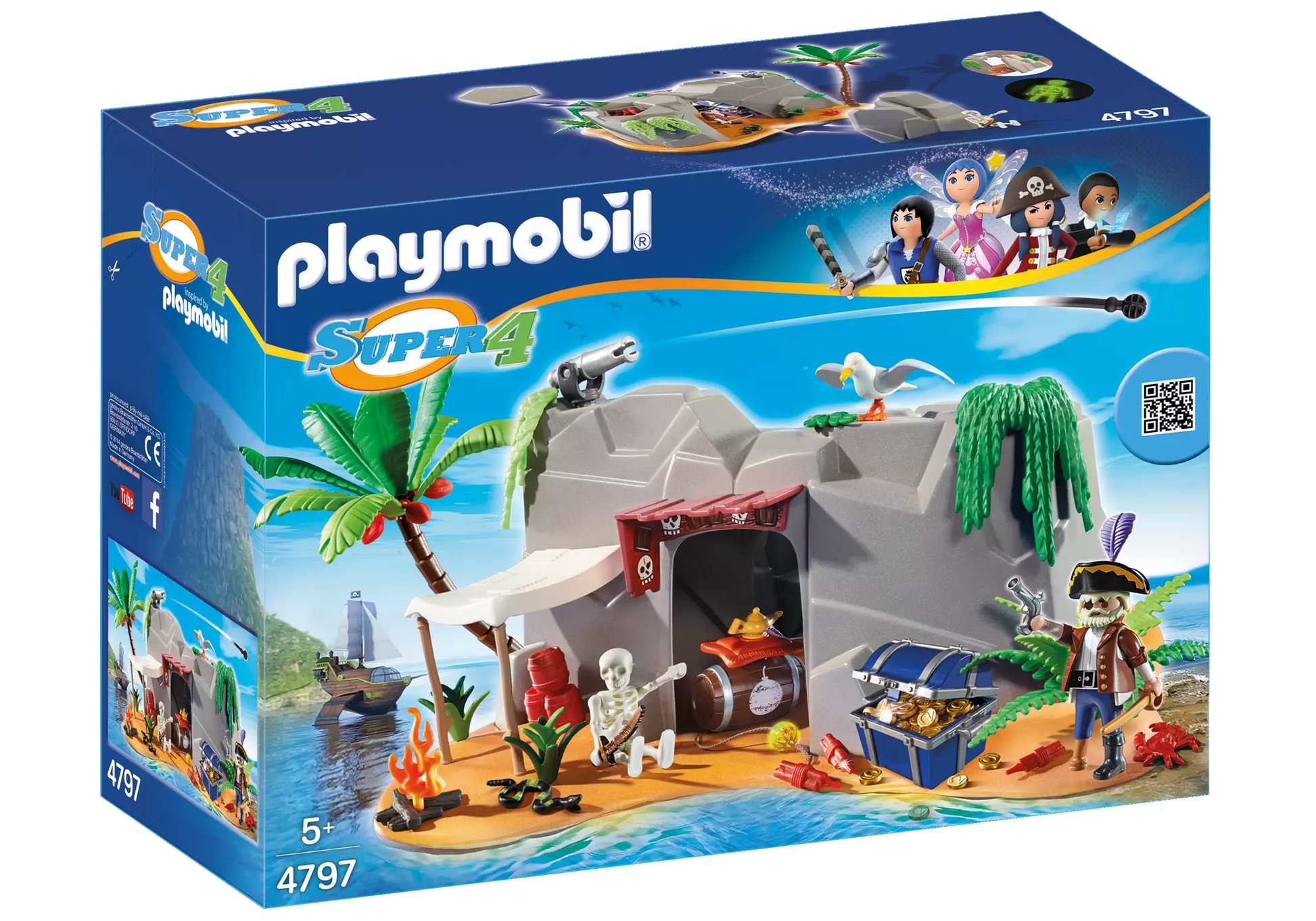 Playmobil 4797 Super 4 Piraten Höhle - plegobil