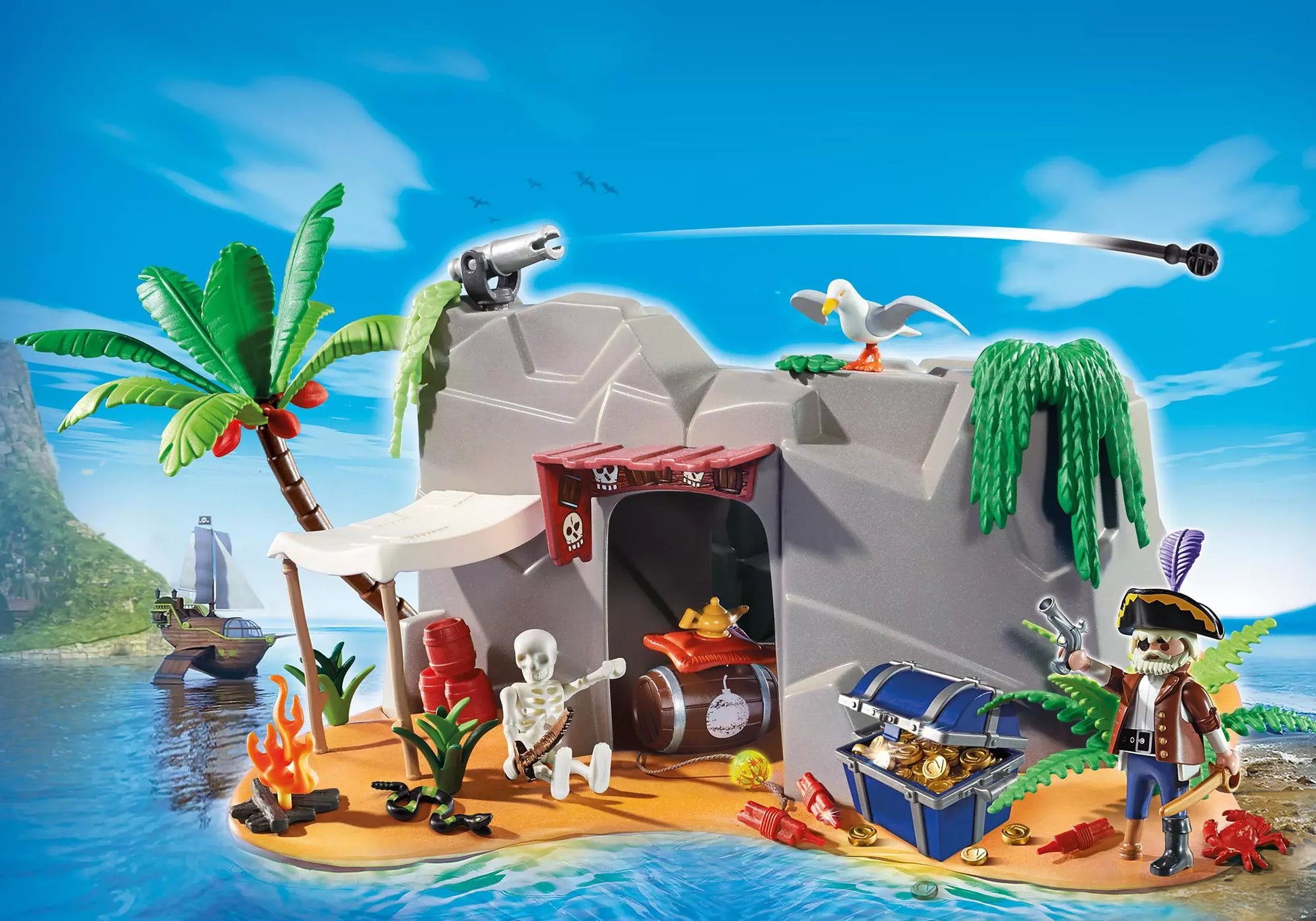 Playmobil 4797 Super 4 Piraten Höhle - plegobil