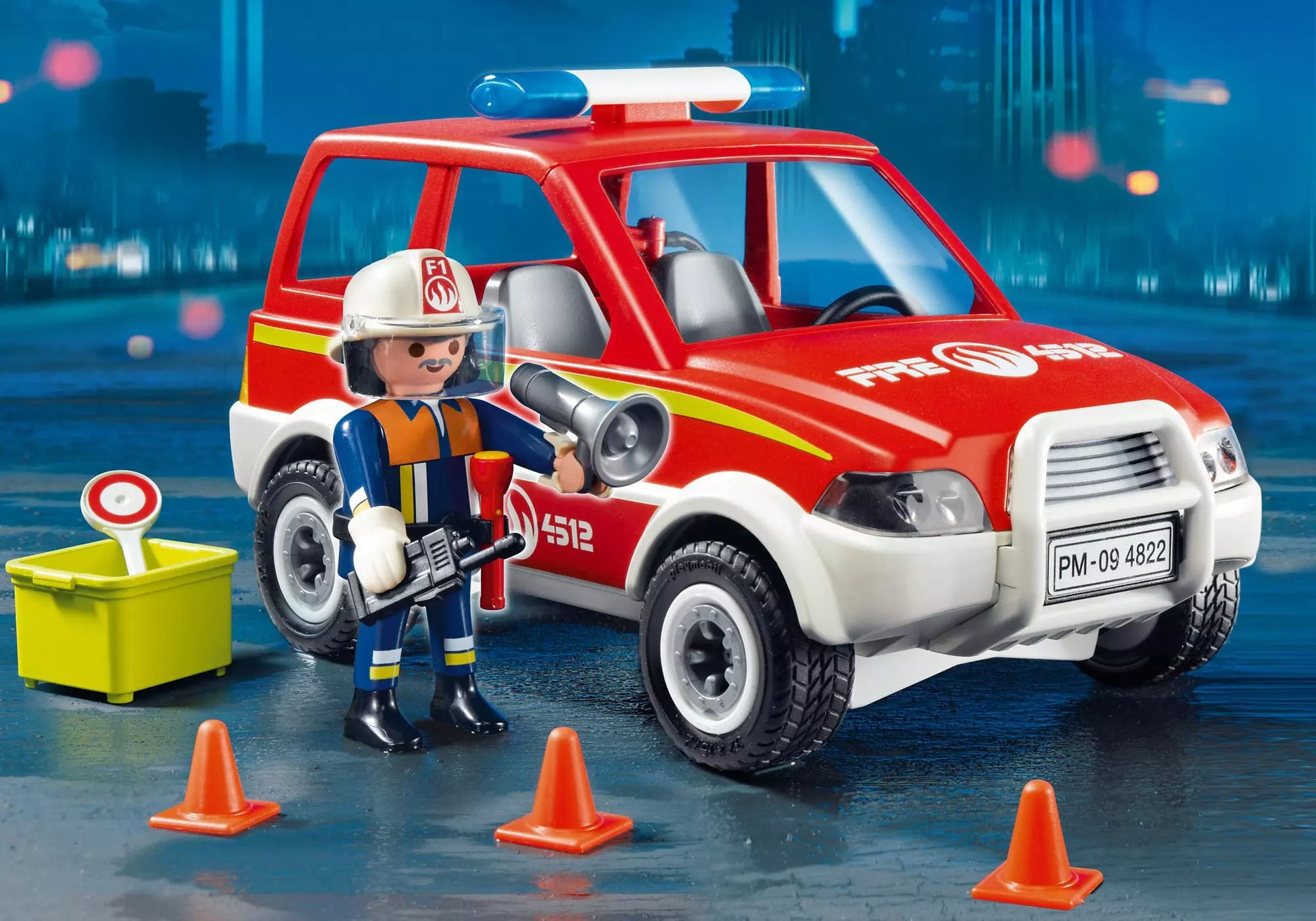 Playmobil 4822 Sammlerstück City Action Feuerwehr-Kommandowagen - plegobil