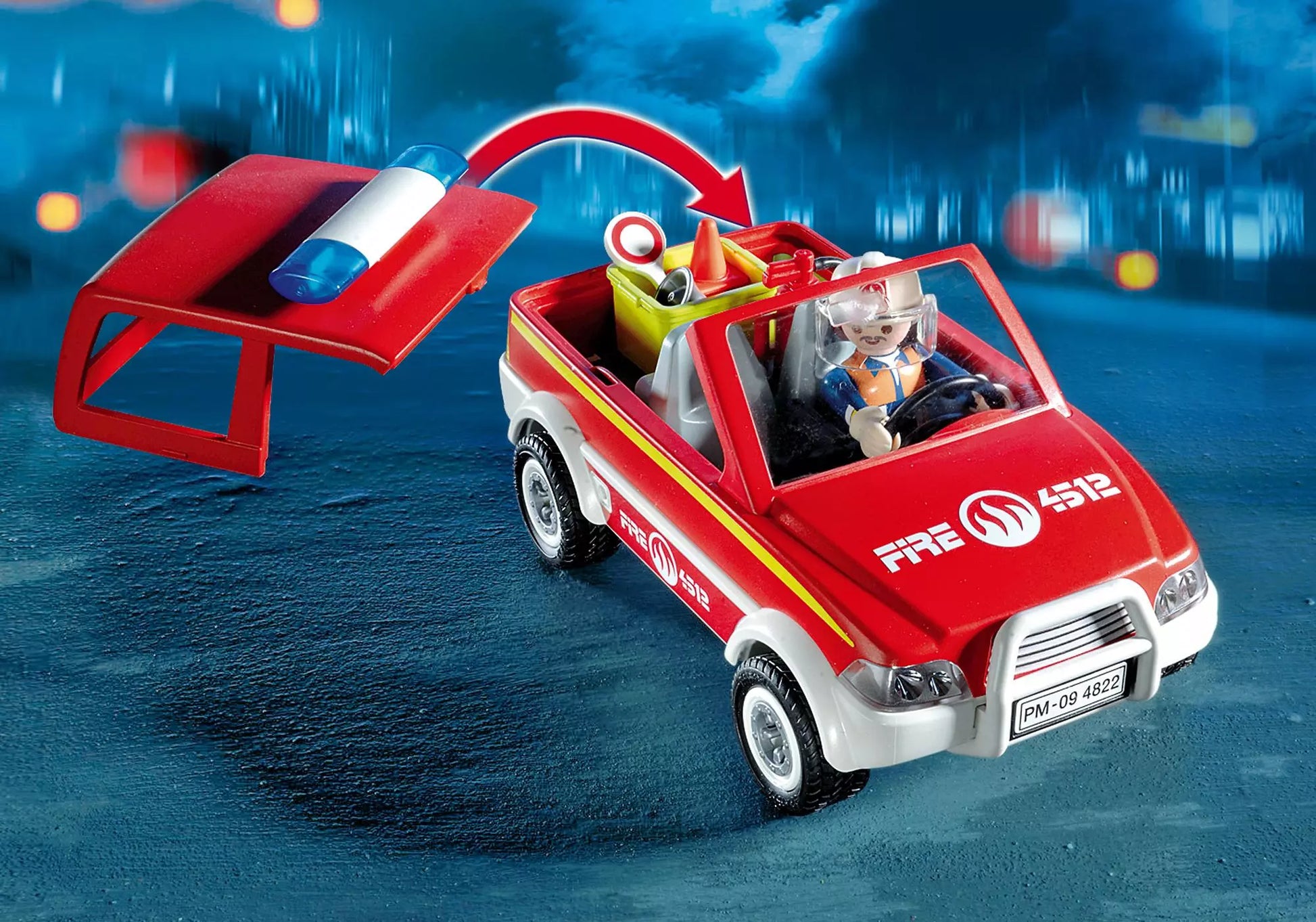 Playmobil 4822 Sammlerstück City Action Feuerwehr-Kommandowagen - plegobil