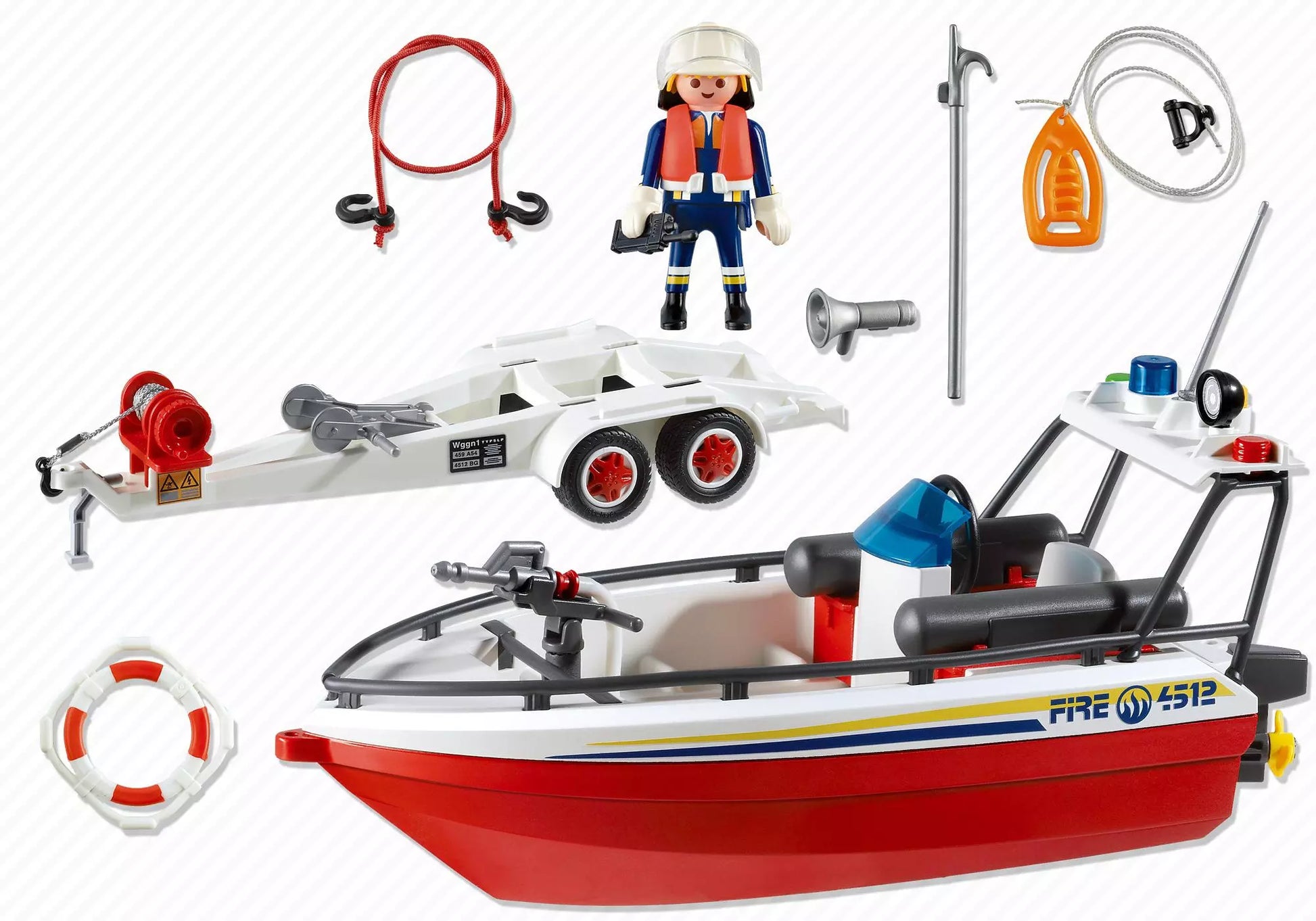 Playmobil 4823 Sammlerstück Rescue Action Feuerwehrboot - plegobil