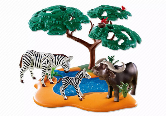 Playmobil 4828 Sammlerstück Kaffernbüffel mit Zebras - plegobil