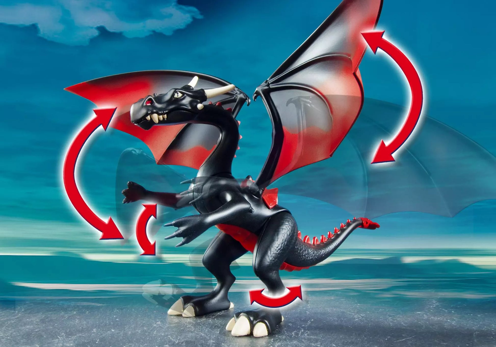 Playmobil 4838 Knights Riesendrache mit Feuer - plegobil