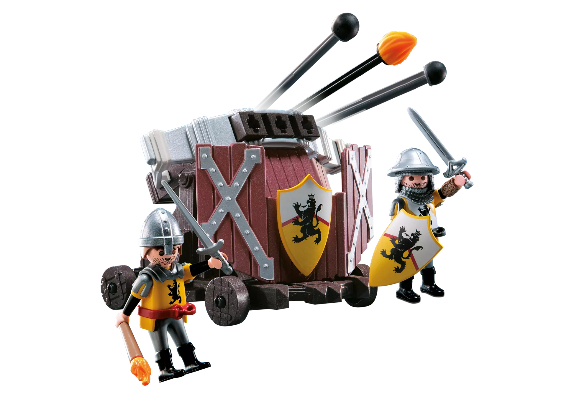 Playmobil 4867 Sammlerstück Knights Dreifach-Balliste mit Löwenrittern - plegobil